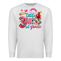Oatmeal Heather little miss third grade Premium Sweatshirt - NancyCooperArtShop