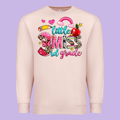 Little Miss Third Grade Premium Sweatshirt Designed By Nancycooperartshop
