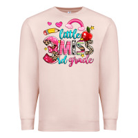 Pale Pink little miss third grade Premium Sweatshirt - NancyCooperArtShop