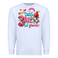 White little miss third grade Premium Sweatshirt - NancyCooperArtShop