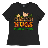 Black chicken nugs mama hugs Ladies Tee - AdoDesignShop