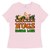 Chicken Nugs Mama Hugs Ladies Tee | Teevron