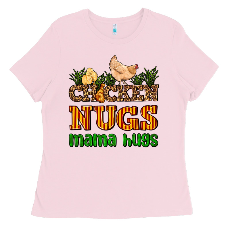 Chicken Nugs Mama Hugs Ladies Tee by AdoDesignShop | Teevron