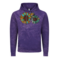 Cloud Purple western sunflowers Vintage Hoodie - RanaPortraitStore