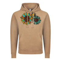 Vintage Coffee western sunflowers Vintage Hoodie - RanaPortraitStore