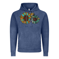 Vintage Denim western sunflowers Vintage Hoodie - RanaPortraitStore