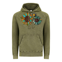 Vintage Olive western sunflowers Vintage Hoodie - RanaPortraitStore