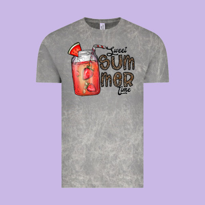 Summer Vintage Tee Designed By Cowhidedigitalart