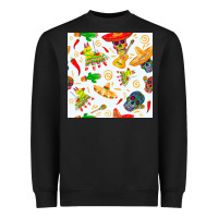 Mexico Seamless Pattern Heavyweight Sweatshirt | Teevron