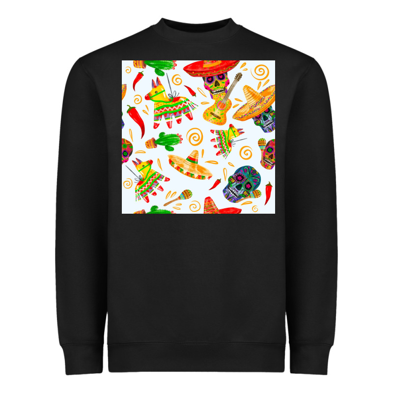 Mexico Seamless Pattern Heavyweight Sweatshirt by FaDigitalArtStudio | Teevron