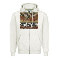 Oatmeal Heather cowhide leopard camouflage Zipper Hoodie - Jasminsmagicworld