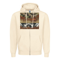 Sandshell cowhide leopard camouflage Zipper Hoodie - Jasminsmagicworld