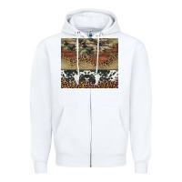 White cowhide leopard camouflage Zipper Hoodie - Jasminsmagicworld