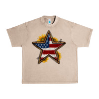 French Oak western 4th of july star Urban Heavy Tee - HRA Design Shop