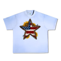 Grape Ice western 4th of july star Urban Heavy Tee - HRA Design Shop