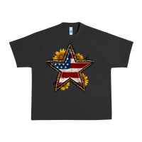 Pigment Black western 4th of july star Urban Heavy Tee - HRA Design Shop