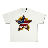 Pistachio western 4th of july star Urban Heavy Tee - HRA Design Shop