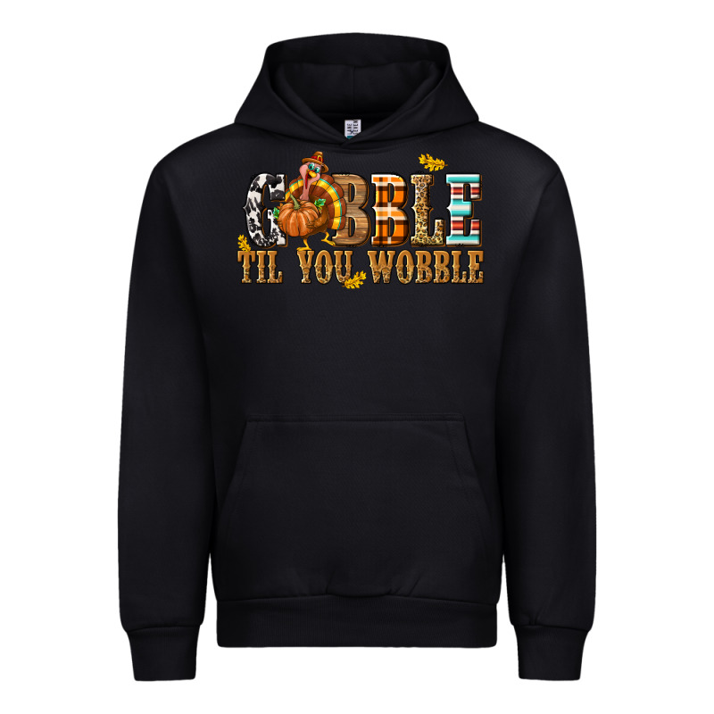 Gobble Til You Wobble With Turkey Urban Hoodie by texasbilliewilder | Teevron