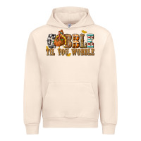 Sandshell Gobble Til You Wobble with Turkey Urban Hoodie - texasbilliewilder