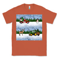 Copper christmas snow truck seamless pattern Classic Tee - BundleAndBundleShop