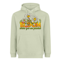 Matcha bloom where you are planted Heavyweight Hoodie - NancyCooperArtShop