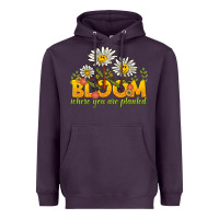 Plum bloom where you are planted Heavyweight Hoodie - NancyCooperArtShop