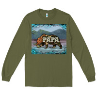 Army Green papa bear tumbler Long Sleeve Tee - Artiststas