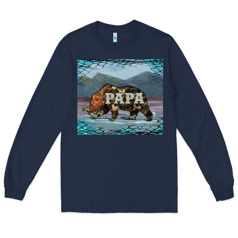 Papa Bear Tumbler Long Sleeve Tee by Artiststas | Teevron
