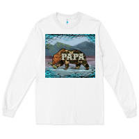 White papa bear tumbler Long Sleeve Tee - Artiststas