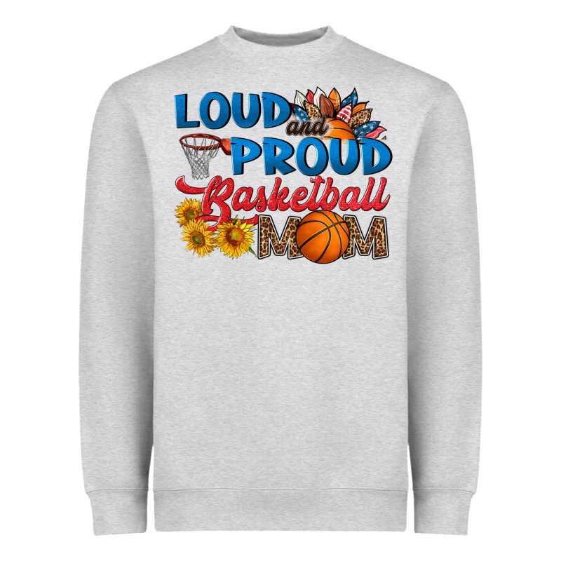 Loud And Proud Basketball Mom Heavyweight Sweatshirt by HRA Design Shop | Teevron