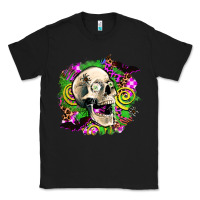 Black halloween skull Classic Tee - AdoDesignShop