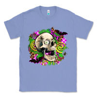 Colony Blue halloween skull Classic Tee - AdoDesignShop