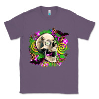 Lavender halloween skull Classic Tee - AdoDesignShop