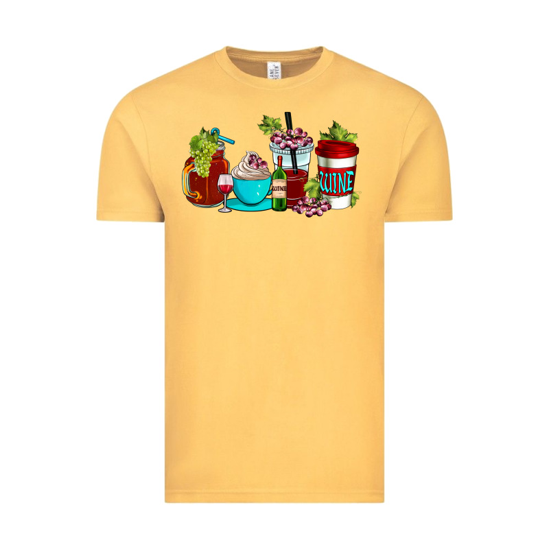 Wine Coffee Cups Vintage Tee by AdoDesignShop | Teevron