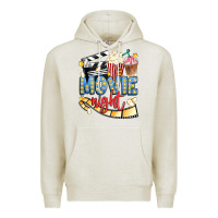 Oatmeal Heather movie night Premium Hoodie - Artiststas