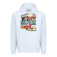 White movie night Premium Hoodie - Artiststas