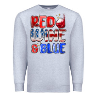 Heather Grey red wine and blue Premium Sweatshirt - MaliasSmallBusiness