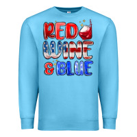 Ocean Blue red wine and blue Premium Sweatshirt - MaliasSmallBusiness