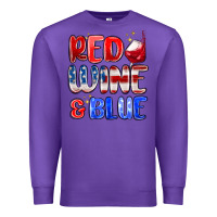Purple red wine and blue Premium Sweatshirt - MaliasSmallBusiness