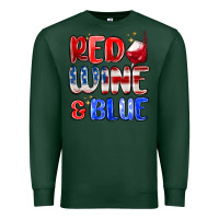 Sports Green red wine and blue Premium Sweatshirt - MaliasSmallBusiness
