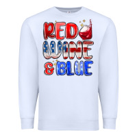 White red wine and blue Premium Sweatshirt - MaliasSmallBusiness