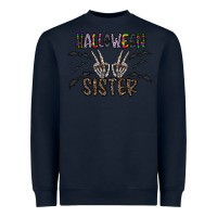 Navy halloween sister Heavyweight Sweatshirt - CowhideDigitalArt