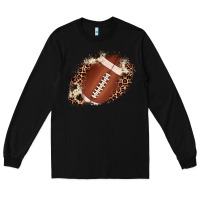 Black football cowhide leopard patch Long Sleeve Tee - JahusDesignShop