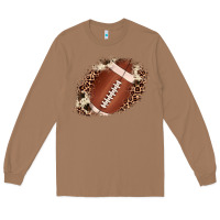 Toasted Coconut football cowhide leopard patch Long Sleeve Tee - JahusDesignShop