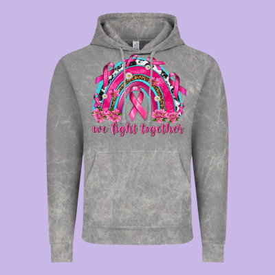 We Fight Together Rainbow Vintage Hoodie Designed By Texasbilliewilder