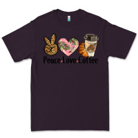 Plum peace love coffee Premium Tee - BarkalooDesign