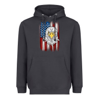 Smoke American flag eagle Heavyweight Hoodie - MaliasSmallBusiness