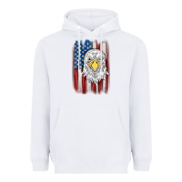 White American flag eagle Heavyweight Hoodie - MaliasSmallBusiness