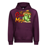 Mauve Wine Cinco de mayo with cactus Urban Hoodie - NancyCooperArtShop