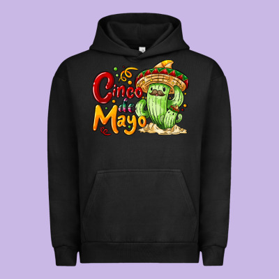 Cinco De Mayo With Cactus Urban Hoodie Designed By Nancycooperartshop